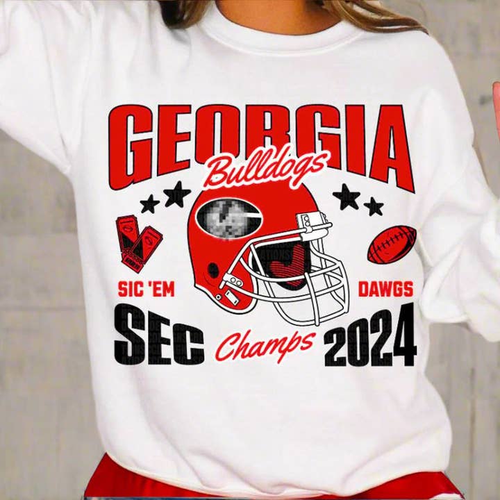 Georgia Bulldogs SEC 2024 pour la vente par Taurus Belle Boutique