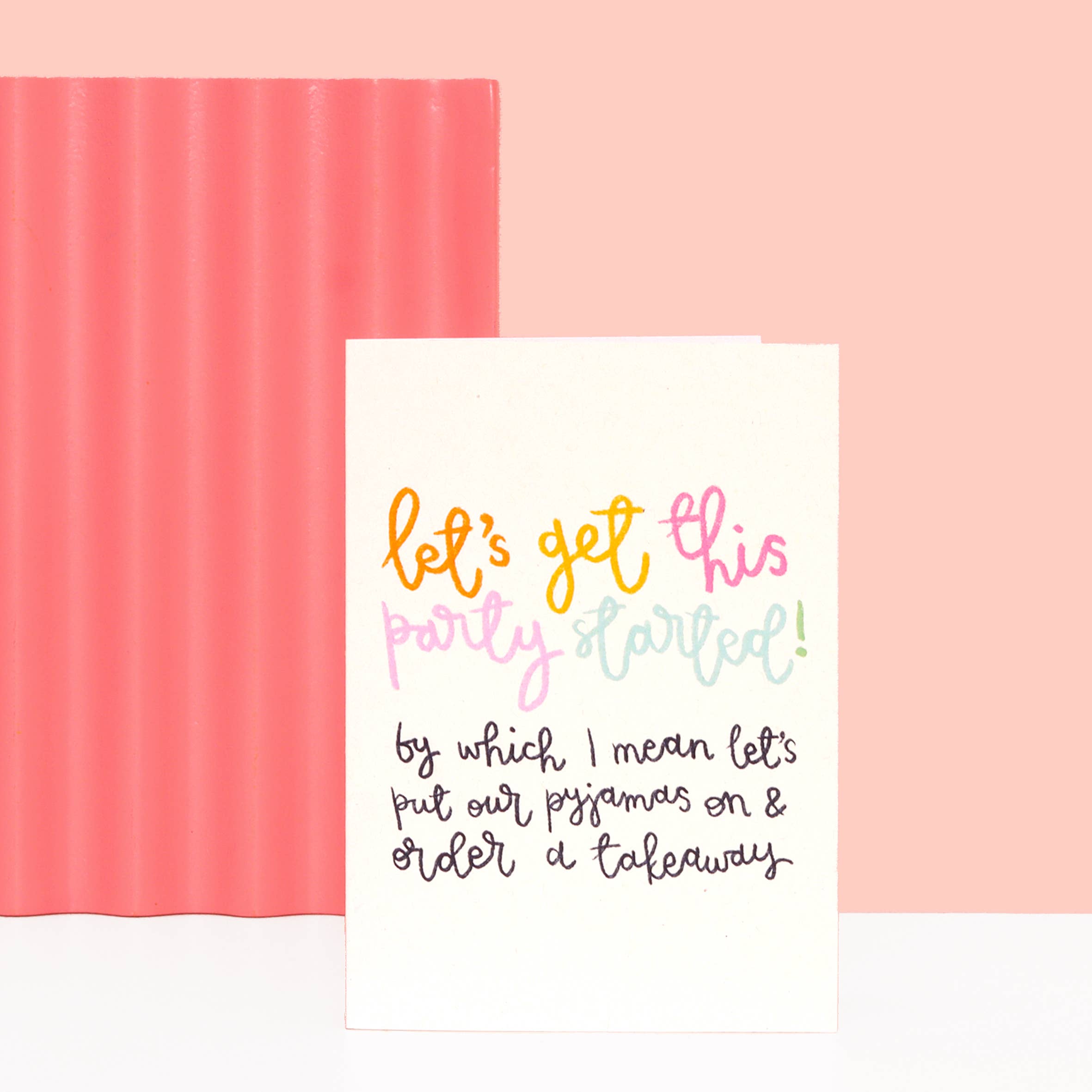 Oh, Laura – wholesale Birthday card – greeting card - 'let's get this party started'3