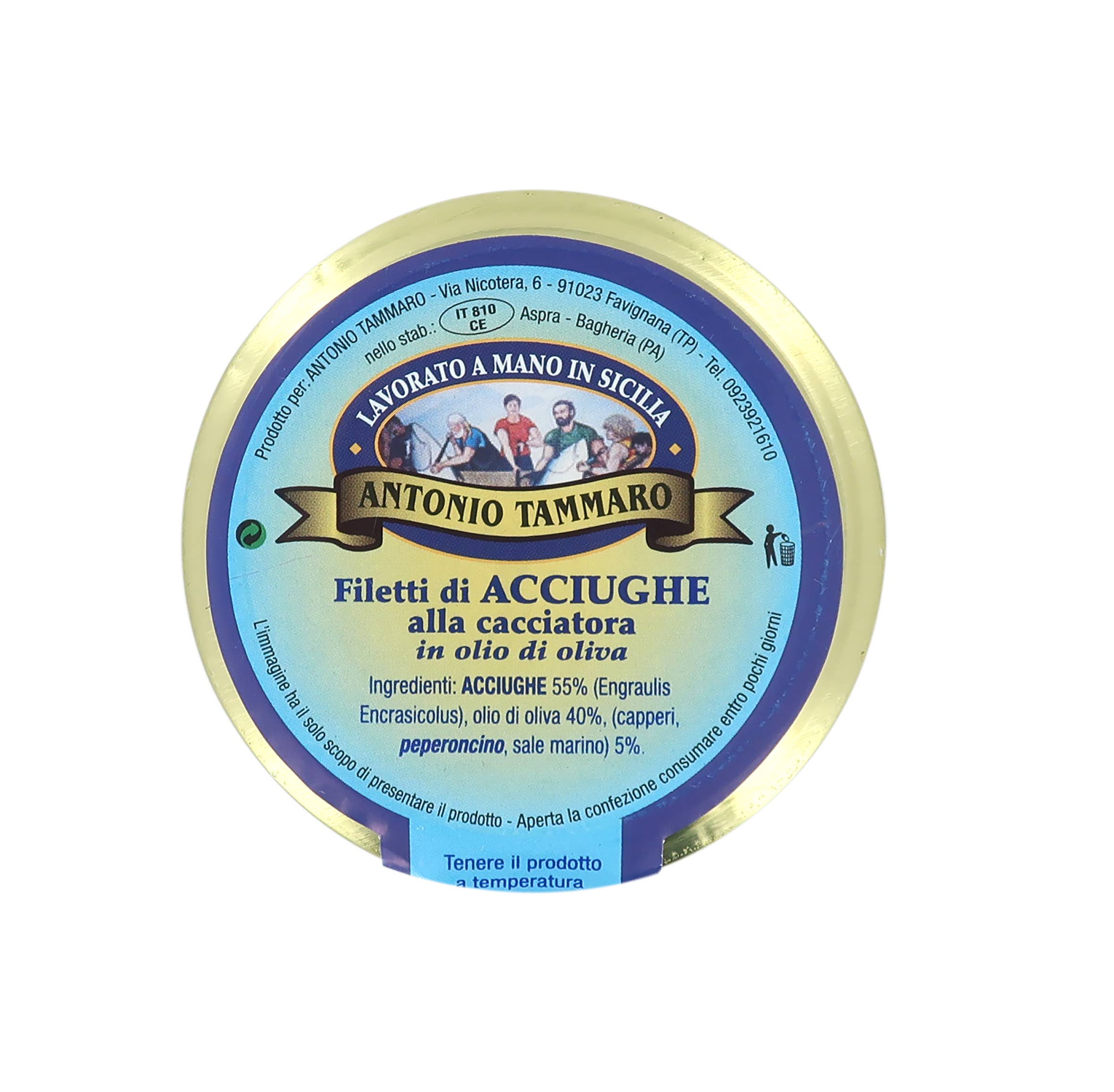 Antica Tonnara di Favignana - Wholesale Tinned Fish - Mediterranean anchovies fillets a la acciatora in oil2
