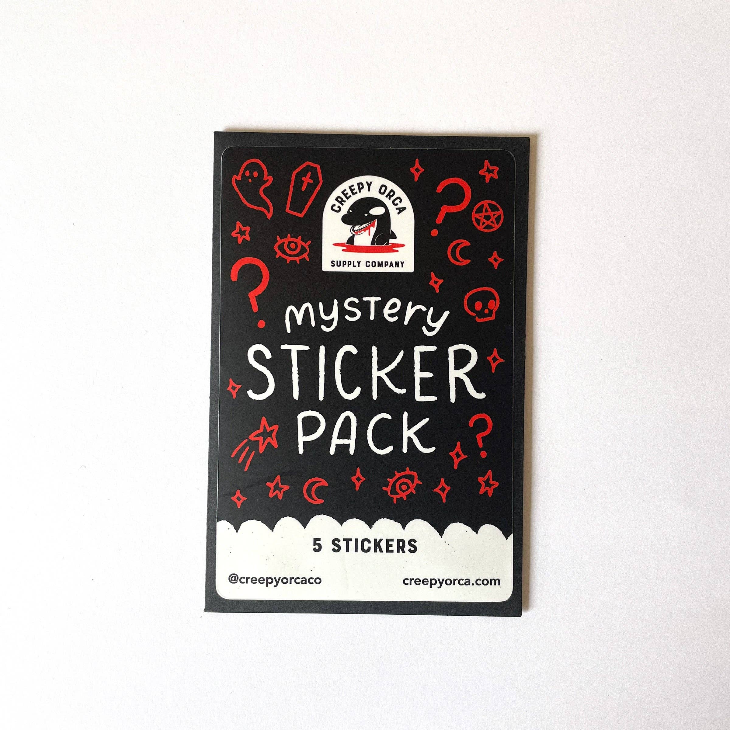 Creepy Orca Supply Company - Wholesale Sticker - Mystery Sticker Pack - 5 Stickers