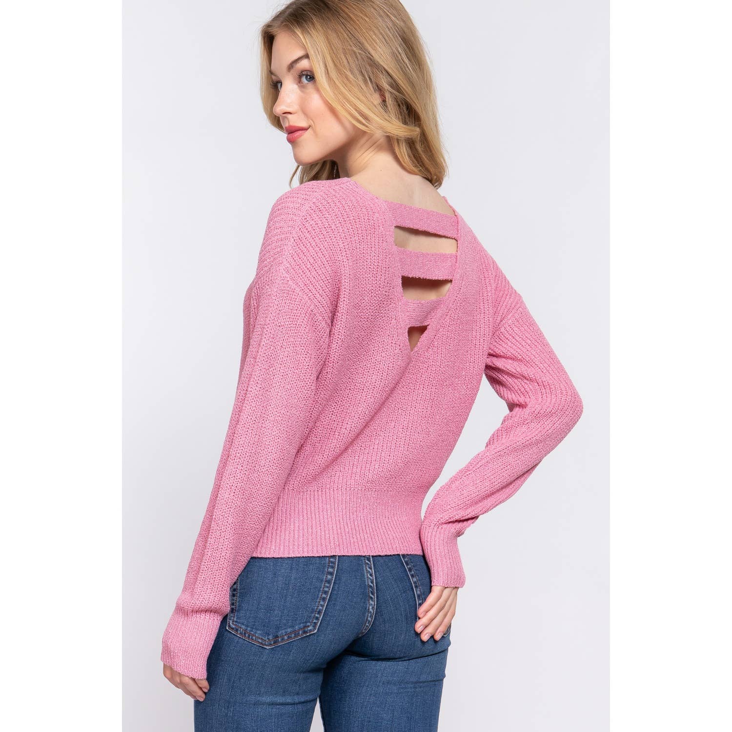Apolline – Engroshandel Pullover - Dame – DOLMAN SLV STRAPPY TRØJE MED ÅBEN RYG6