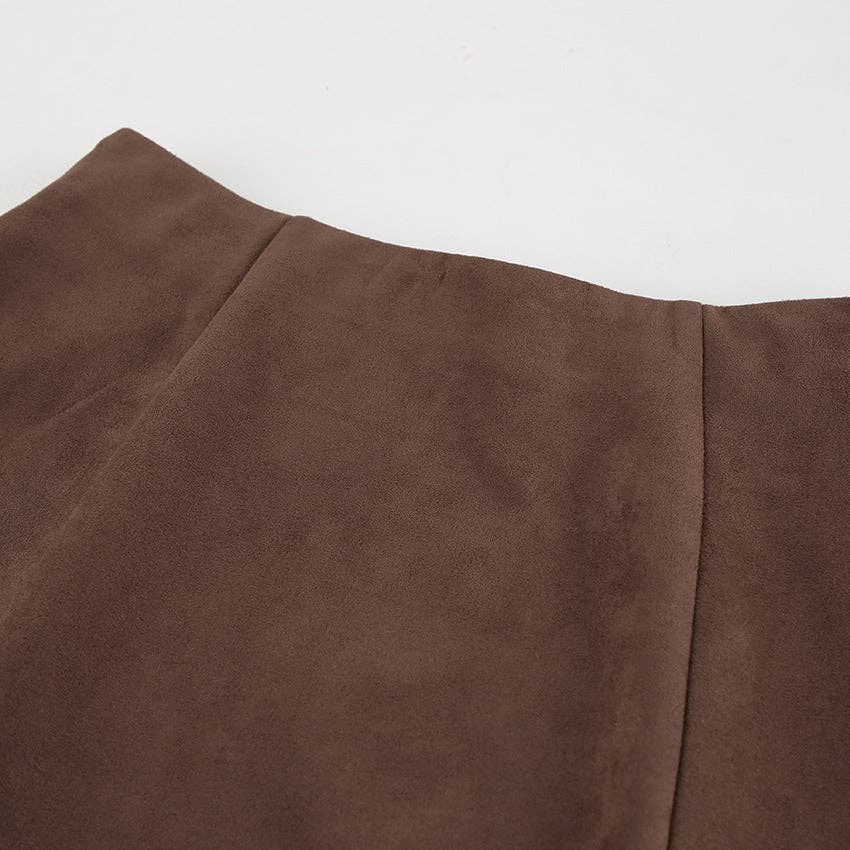 Marayn - Wholesale Skirt - Women's - Vintage Brown Knit Midi Skirt Chic Fall Style9