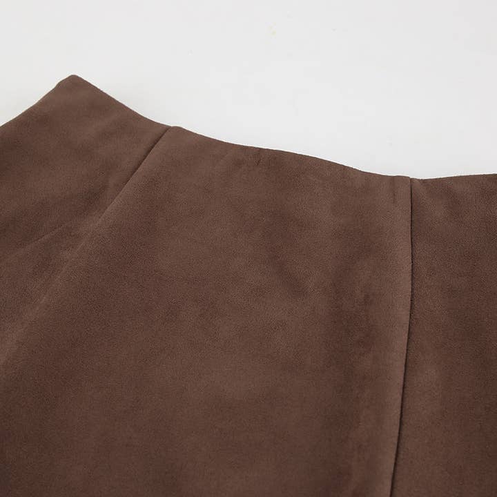 Marayn - Wholesale Skirt - Women's - Vintage Brown Knit Midi Skirt Chic Fall Style9