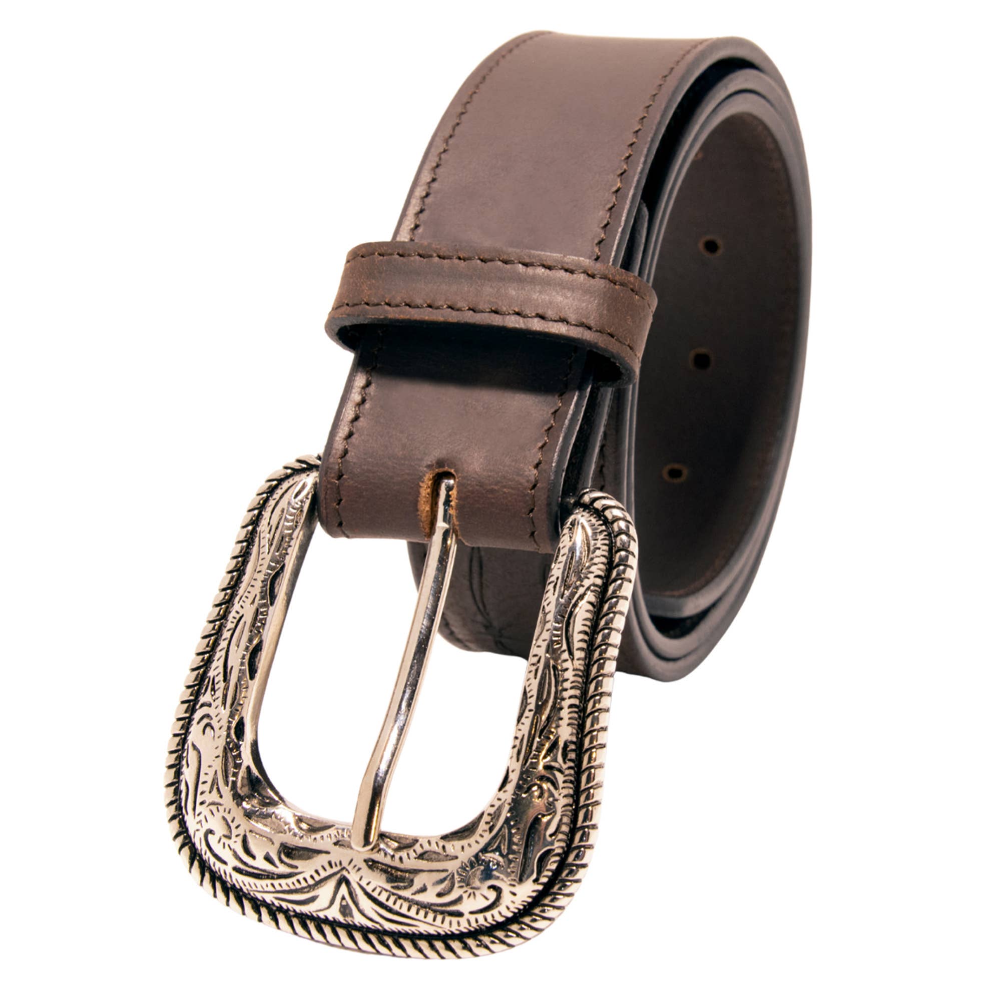 Western Express - Wholesale Belt - Unisex - Barbed Wire Top Grain Leather Belt5