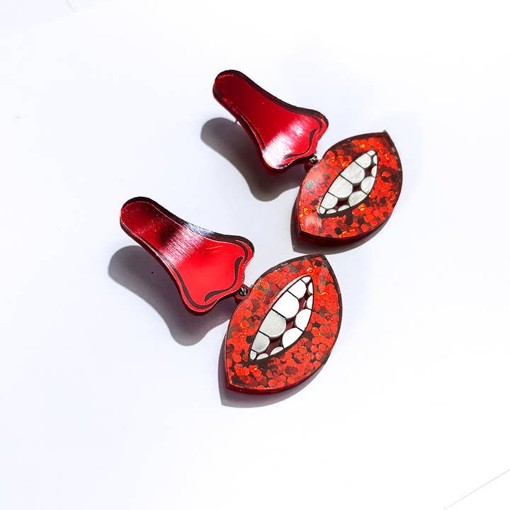 Audacious Studio - Wholesale Dangle Earrings - Dali Smile Earrings1