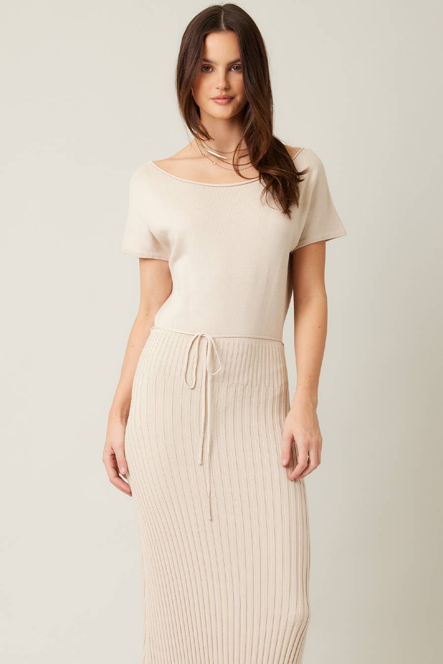 ILLA ILLA - Wholesale Dress - Women's - Knit Pleat Maxi Dress 21