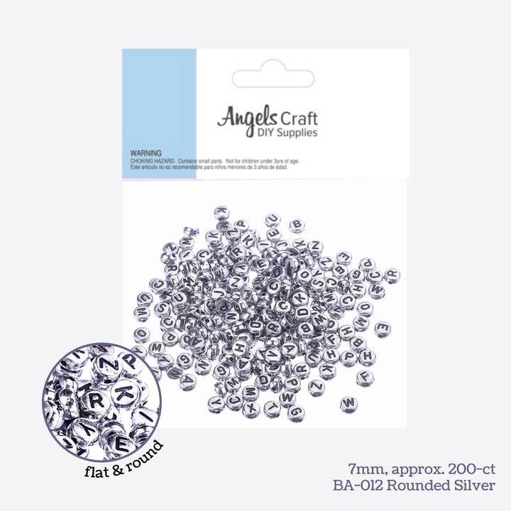 Angels Craft - Wholesale Beads - Alphabet Beads, Assorted Shapes, 5-12mm3