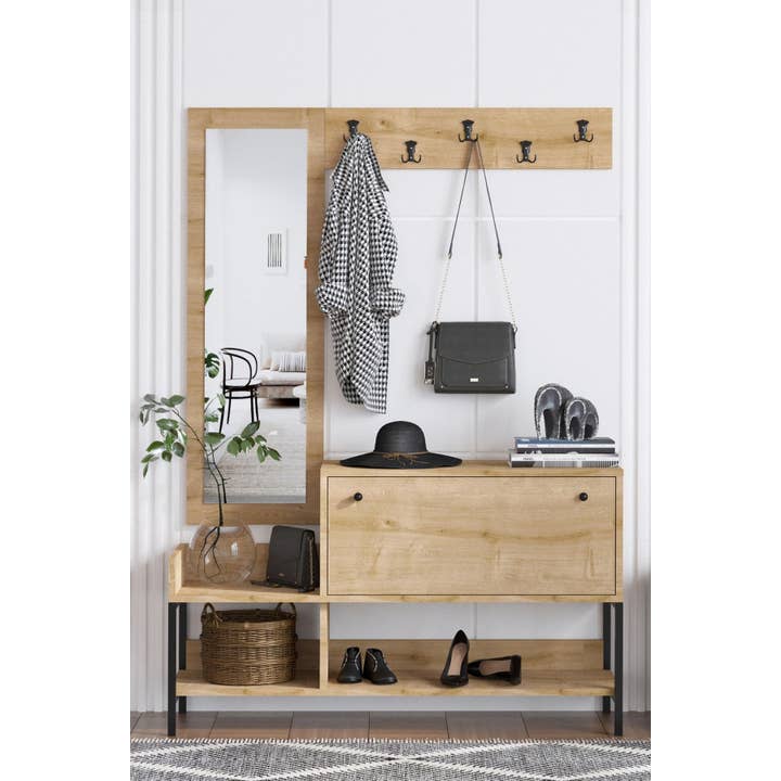 Decormet Nonso Armário para Sapatos Carvalho Safir e outras tendências em Compre lotes sapatos B2B. Devoluções gratuitas e condições de pagamento a 60 dias na Faire na Faire.