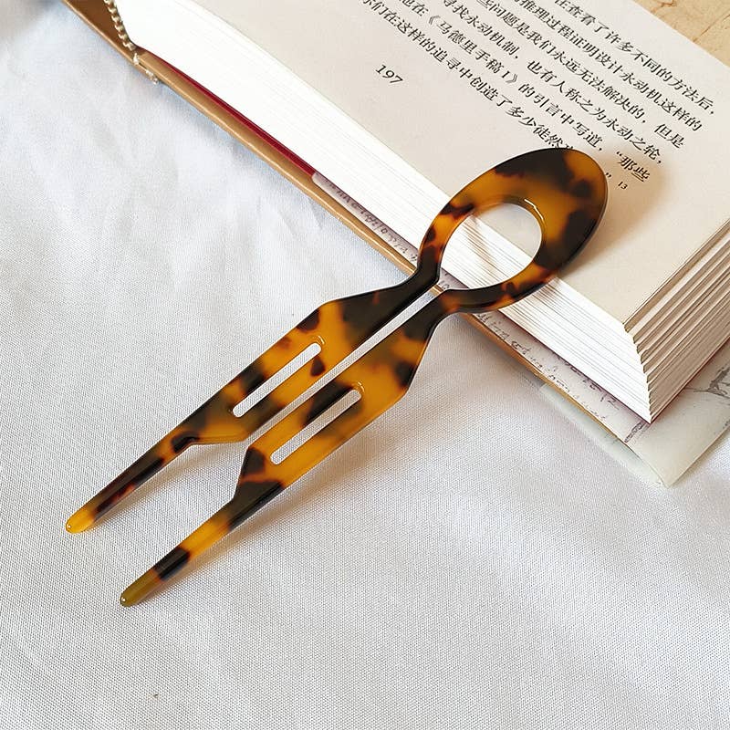 Tourtiwi - Vente Épingles à cheveux - Épingle à cheveux en acétate en forme de U, épingle à cheveux à texture colorée0