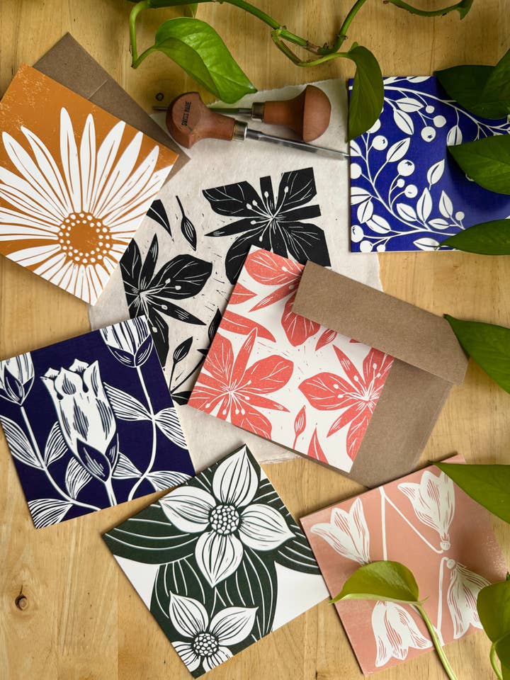 Alaskan Botanicals Greeting Card Pack for wholesale by Adrift Prints