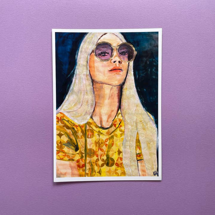 Katsillustration – wholesale Art print – Long Hot Summer Art Print3