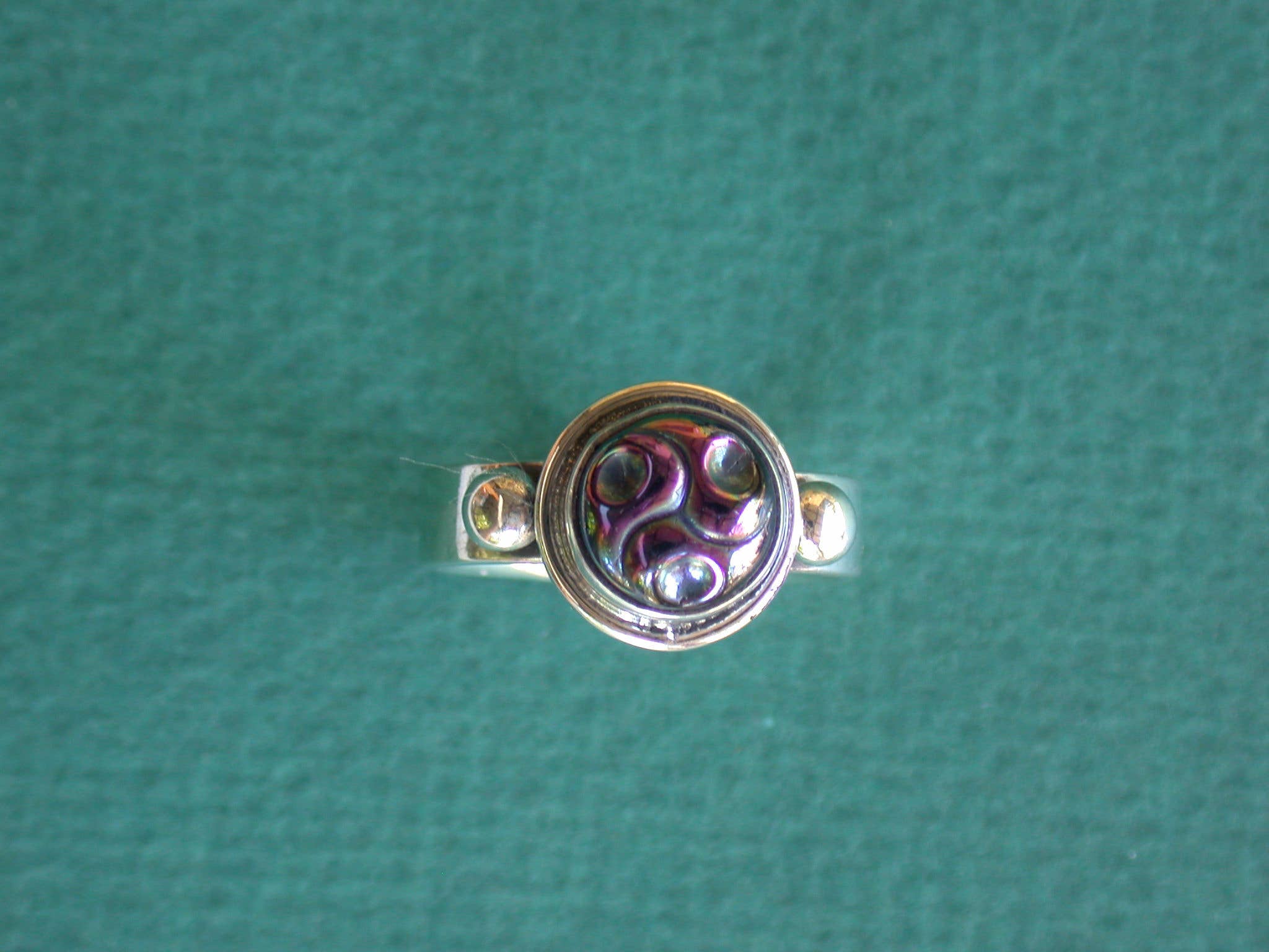 Tidepool - Wholesale Cocktail/Statement Ring - Purple glass sterling silver ring