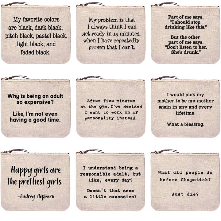 Borse quotidiane più vendute preconfezionate | 27 pezzi pochette preconfezionate per la vendita all'ingrosso da parte di ellembee gift