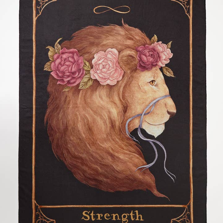 Fable England - Wholesale Scarf - Women's - FABLE Jessica Roux Tarot Tales Strength Blanket Scarf