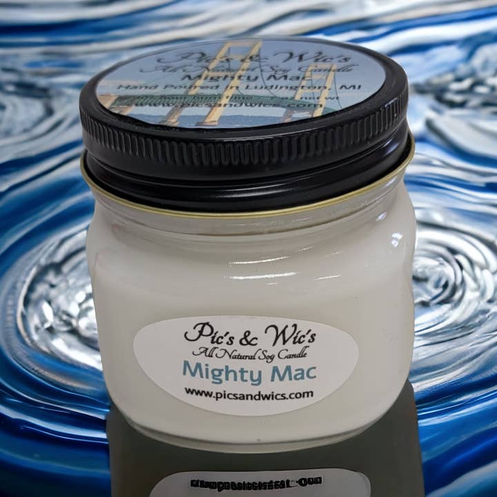 Pic's & Wic's LLC - Wholesale Jar/Filled Candle - Mighty Mac Soy Candle & Melt2