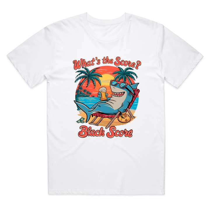 VAD ÄR STÄLLNINGEN? SVART POÄNG Grafisk T-shirt för wholesale av Black Score