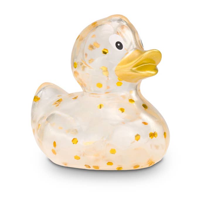 ROEMER WELLNESS - Wholesale Beach/Pool Toy - Kids & Baby - Advertising Duck Fine Sparklegold, approx. 8 cm6