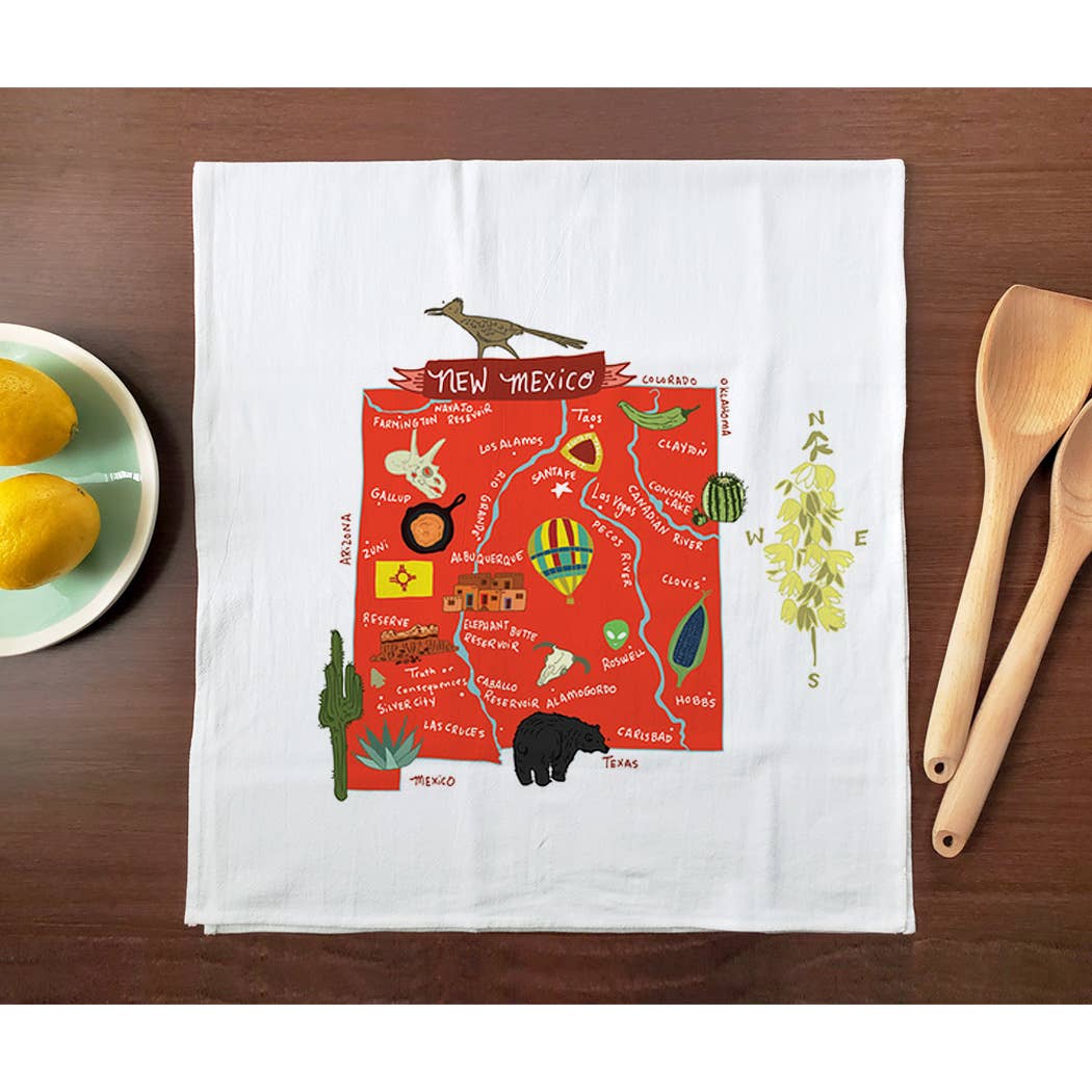 Allport Editions – Engroshandel Viskestykke – Hej USA håndklædeserie - ALLE 50 STATER HER!30