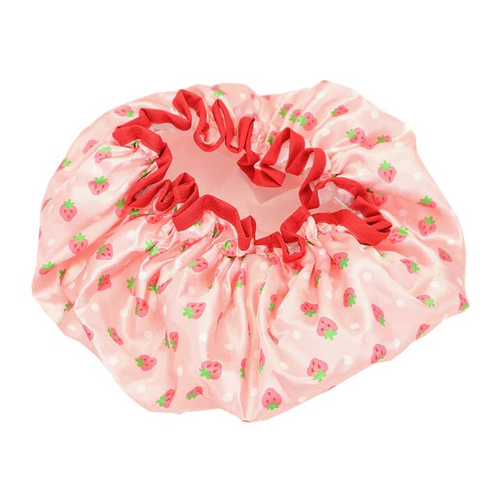 PINEAPPLE Beauty - Wholesale Shower cap - Celavi SS45550 Strawberry Shortcake Hair Shower Cap - 12 pcs2