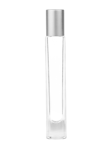 Best Bottles - Vente Supports pour huile essentielle - Grande bouteille en verre cylindrique transparent avec bille roulante en métal-9 ml9