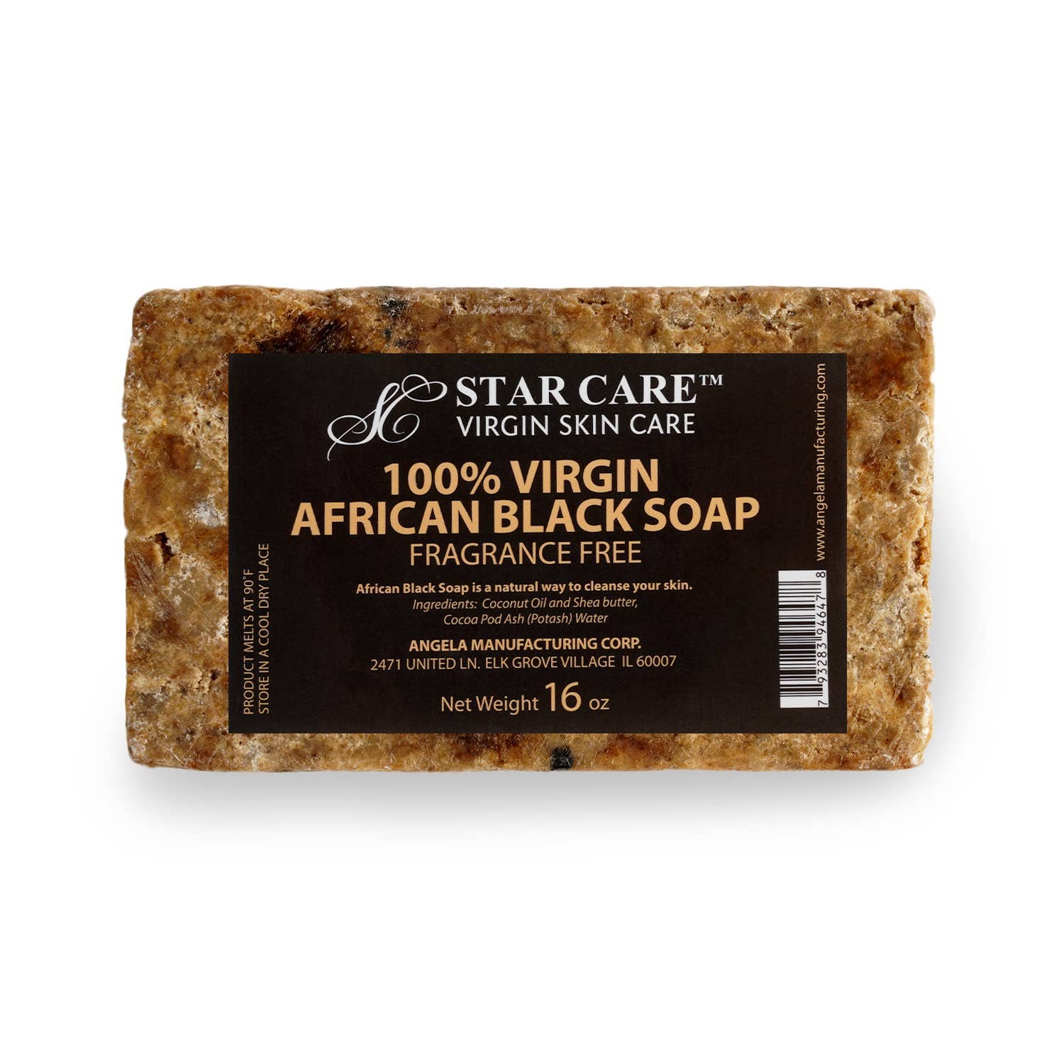 KT Supply - Wholesale Bar Soap - Star Care Virgin African Black Soap,4 oz0