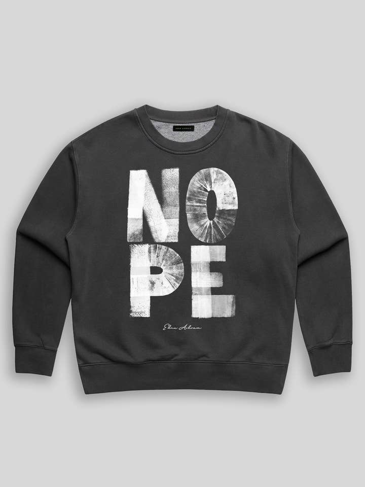 NOPE Premium Verblasster Sweatshirt für den Großhandel von Eden Ashram