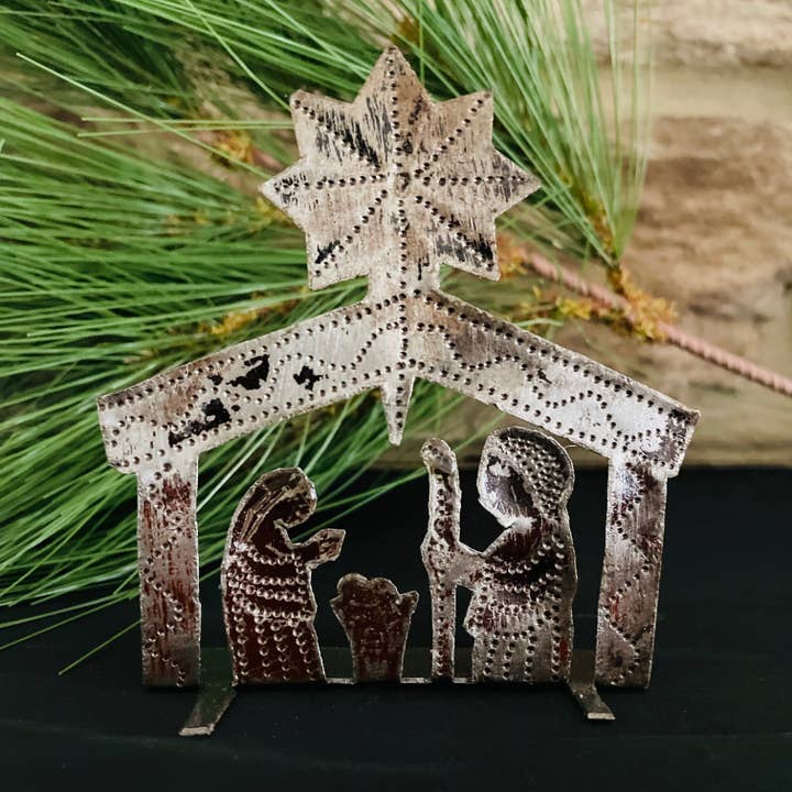 Beautifully Made Fair Trade - Wholesale Nativity Scene Decor - Haiti | Nativity Mini (stands up)1