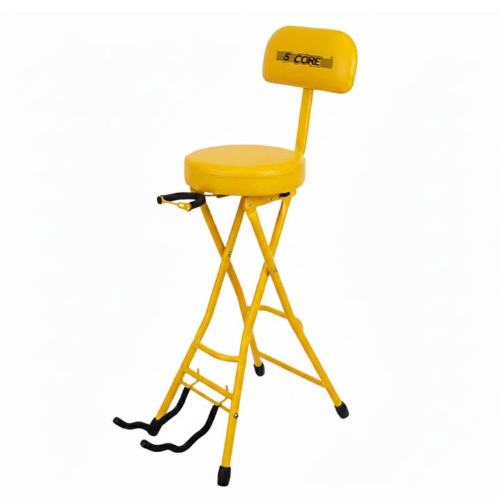5Core Guitar Stool 3.15" Chair w Backrest Foldable Seat for wholesale by K Cube Inc