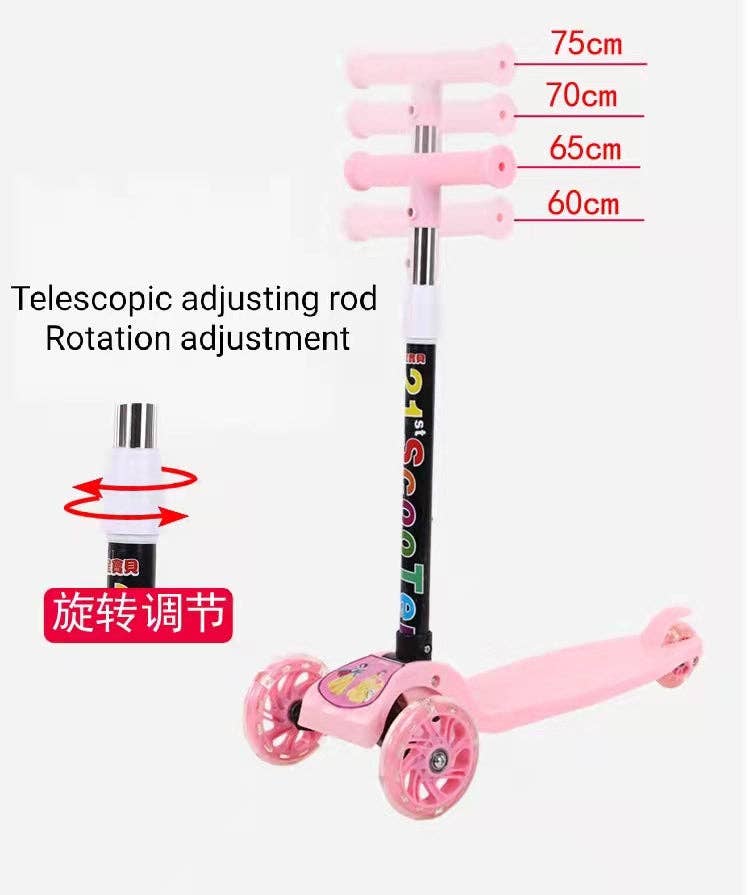 VIGOR – Großhandel Fahrrad/Roller – Kinder – VIGOR Kinder Scooter mit verstellbarer Lenkerhöhe und faltbarem Design (10er Pack)7