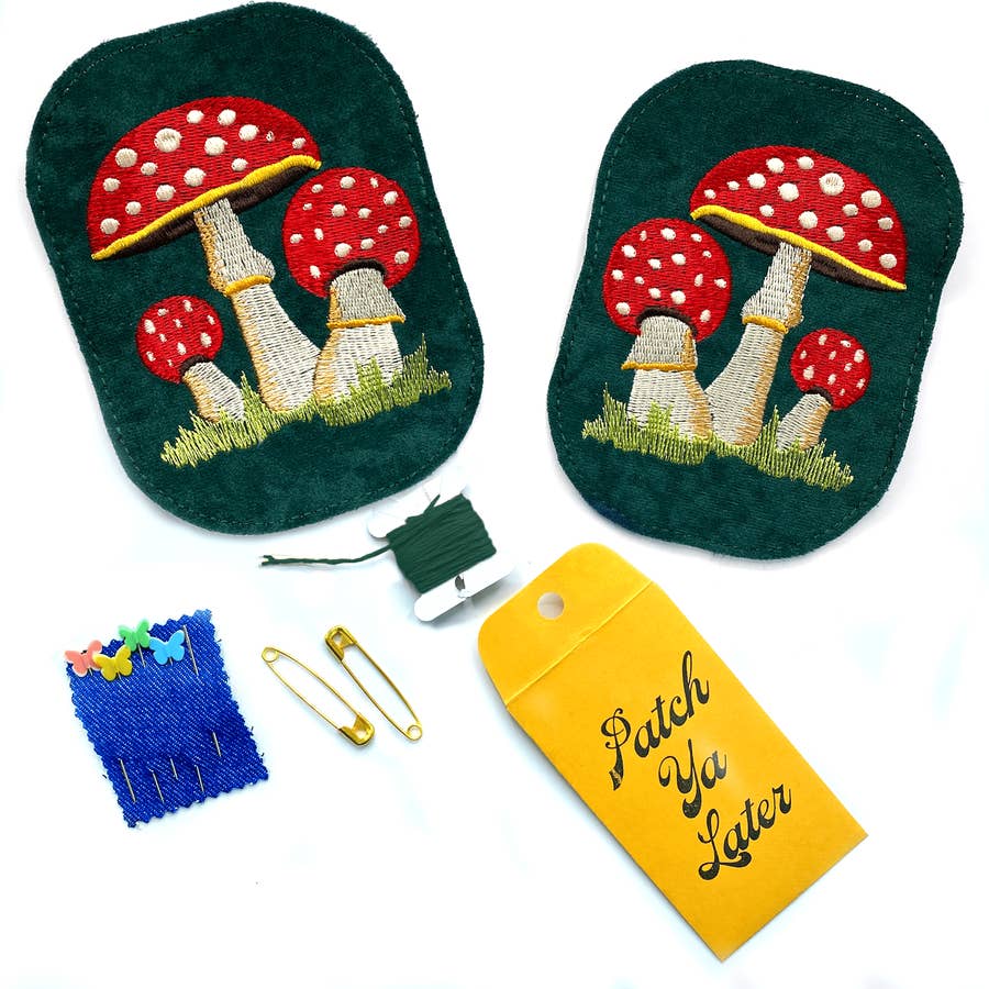 Mushroom Patch Embroidery Kit, Harvest Goods Co.
