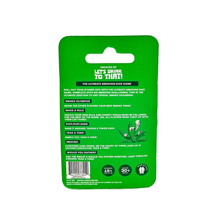 Island Dogs - Wholesale Dice - Let's Drink To That - Smoking Dice