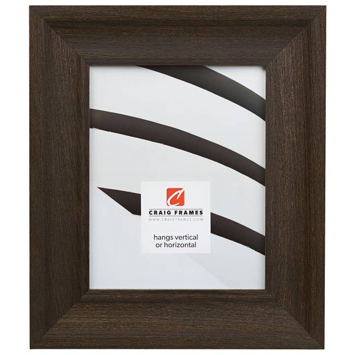 5x7 Picture Frame, Driftwood 25 Weathered Black, Assembled for wholesale by Craig Frames