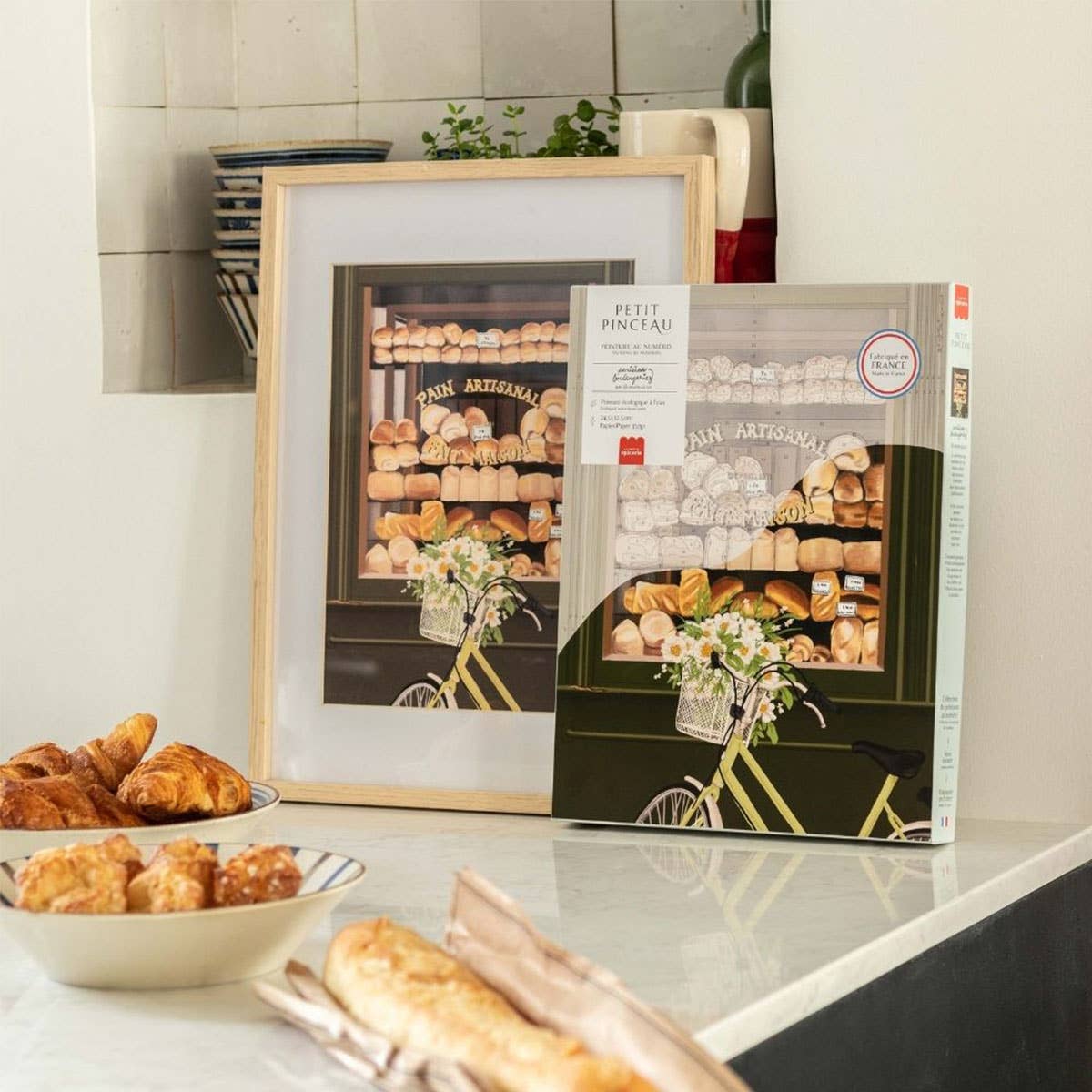 La Petite Épicerie – wholesale DIY craft kit – Number Painting Kit - Parisian Boulangeries by Ananya Bhanda2