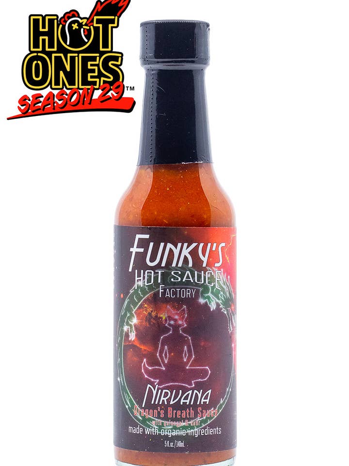 Nirvana | Funky's Hot Sauce for wholesale by Heatonist