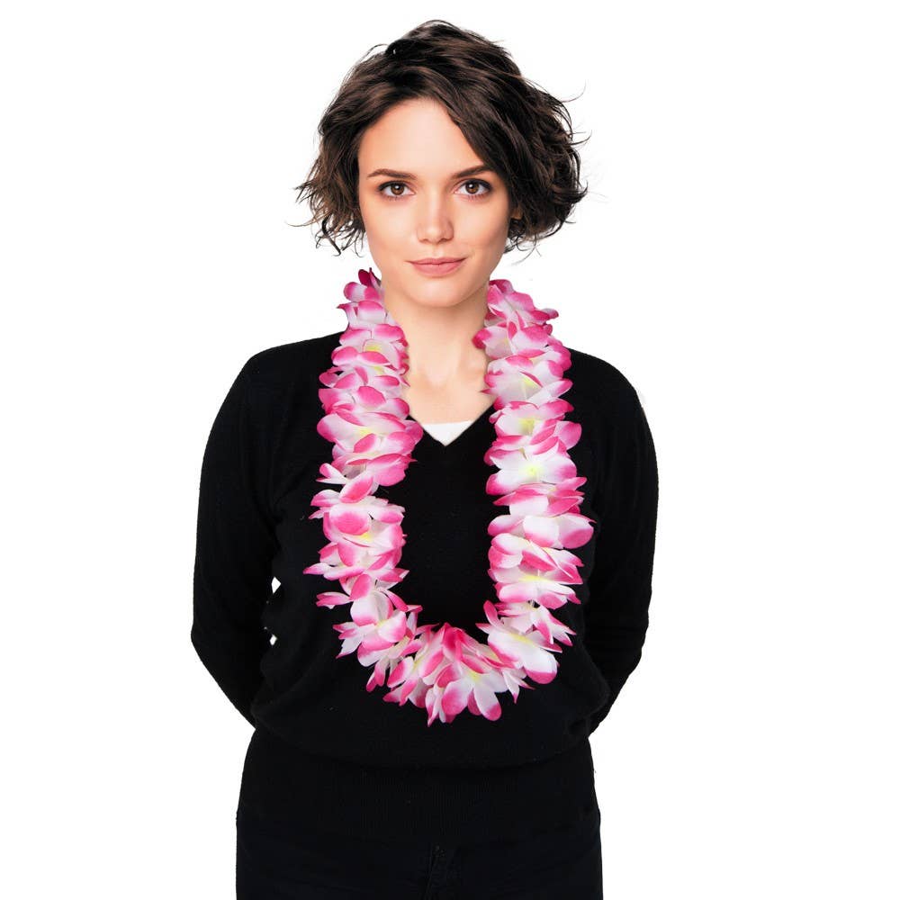Party Pro - Wholesale Party Hat/Crown - HAWAIIAN NECKLACE VAHINE PINK0