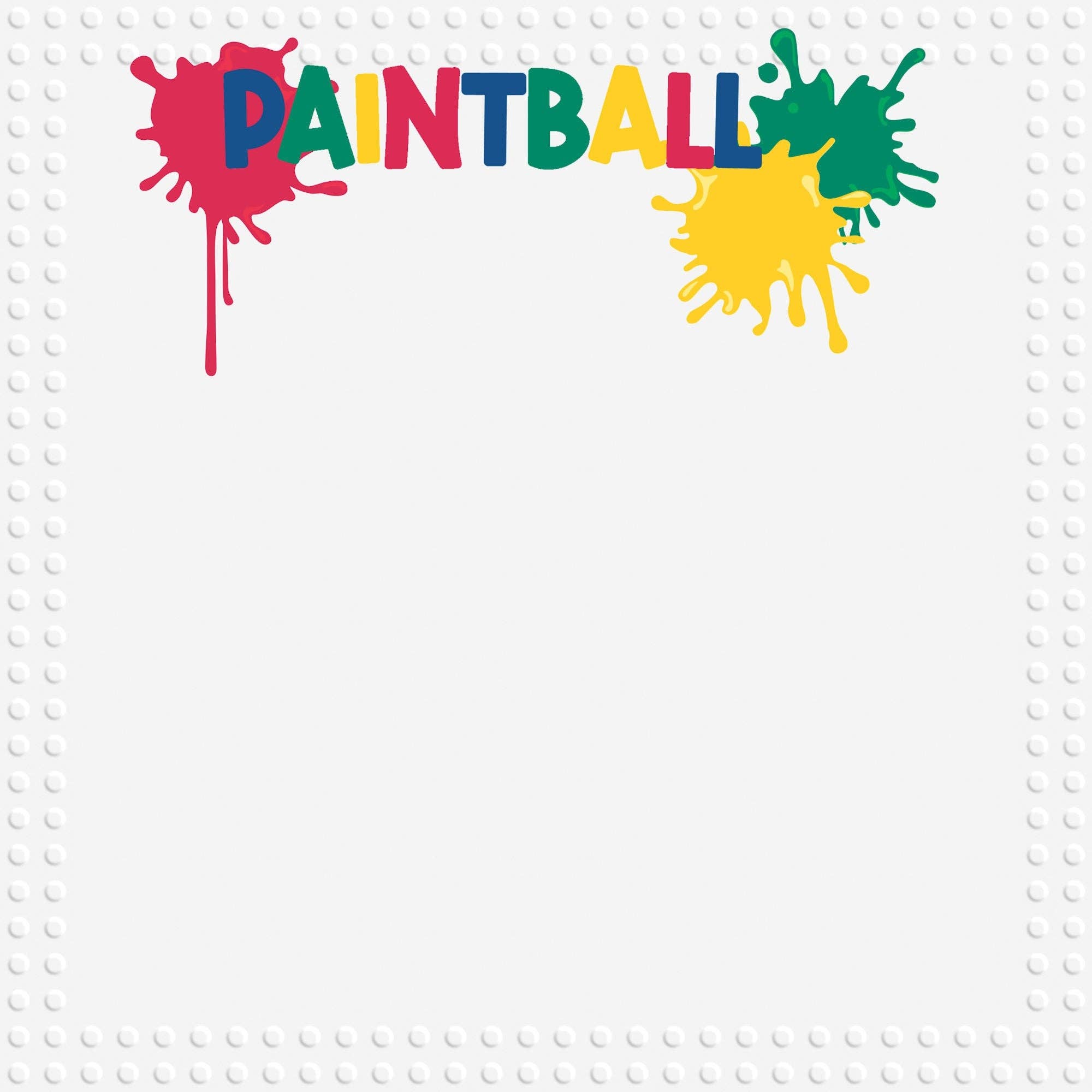 SSC Wholesale - Wholesale Scrapbook - Just Fun Collection Paintball 12 x 12 Double-Sided Scrapbook Paper by SSC Designs  - 15 Pack2