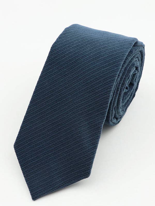 Corbata Azul n.º 1 Hombre de Terciopelo «Marius» para venta al por mayor de Unipap's