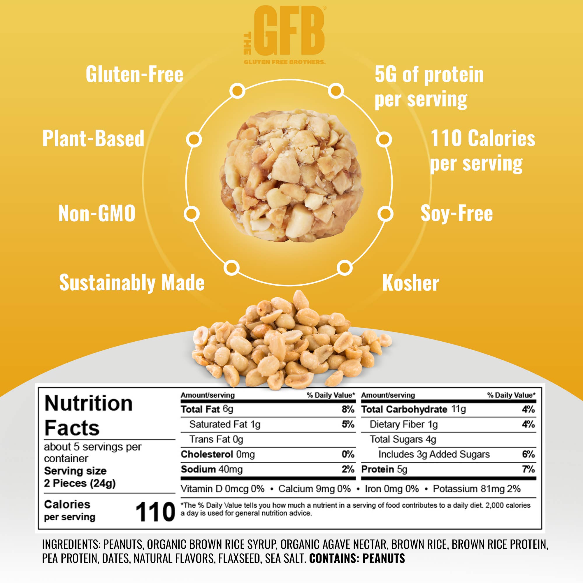 The GFB – wholesale Snack bar – Peanut Butter Gluten Free Protein Bites1