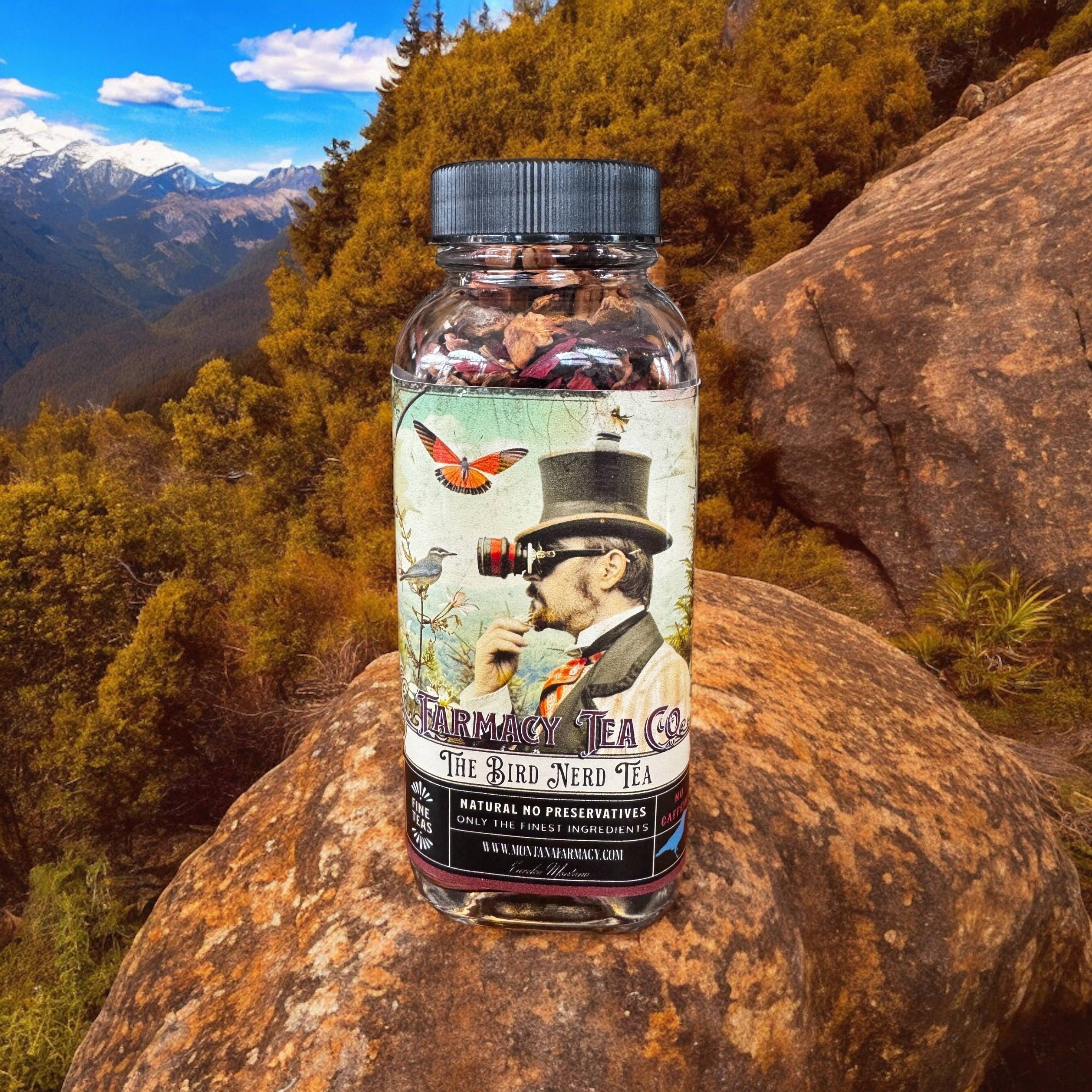 Montana Farmacy - Vendita all'ingrosso Tè sfusi - Nerd degli uccelli Birdwatching Tè All'aperto delizioso barattolo di vetro8