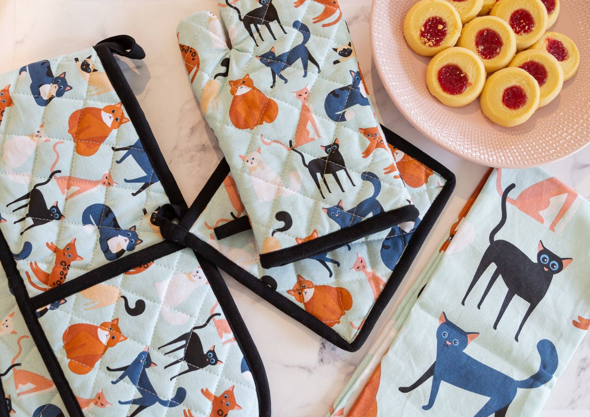 Allgifts Australia - Vente Tabliers - Tablier (Heavy Drill) - Colorful Cats1