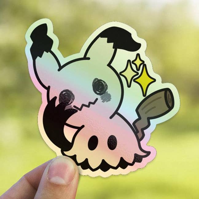 Adesivo Mimikyu Brilhante | Pokémon | Pokémon por atacado de Teddymuffs Designs