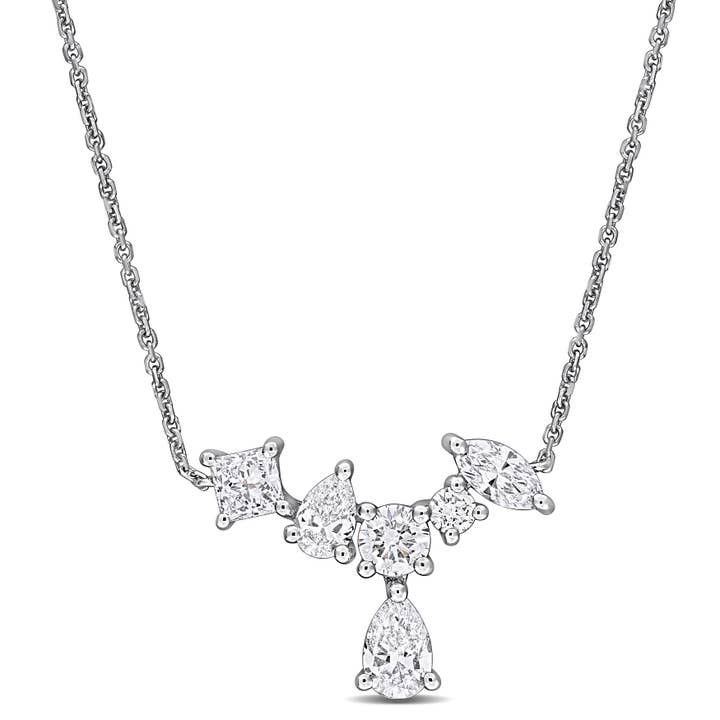 Collier Goutte Multi-Formes (1 1/3 CT. TW.) pour la vente par Created Forever