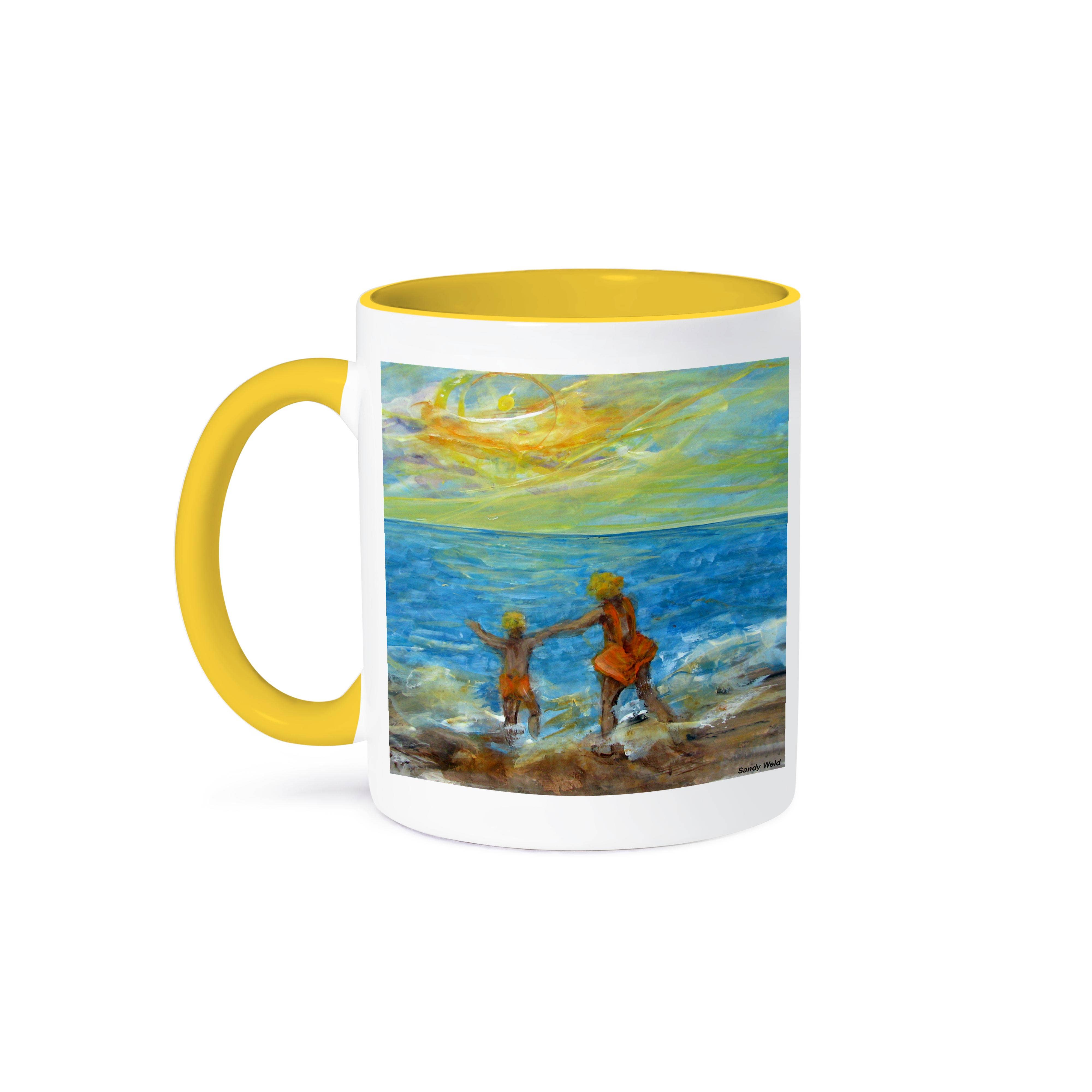 3dRose - Wholesale Coffee Mug - 3dRose, Surfs Up, kids play at the beach, Mug0