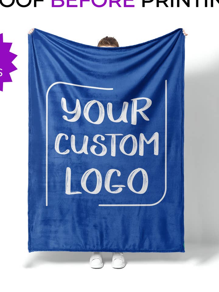 Custom Logo Blanket, Personalized Text Blanket, Appreciation and other Purchase Wholesale customized. Free Returns & Net 60 Terms on Faire trending on Faire.
