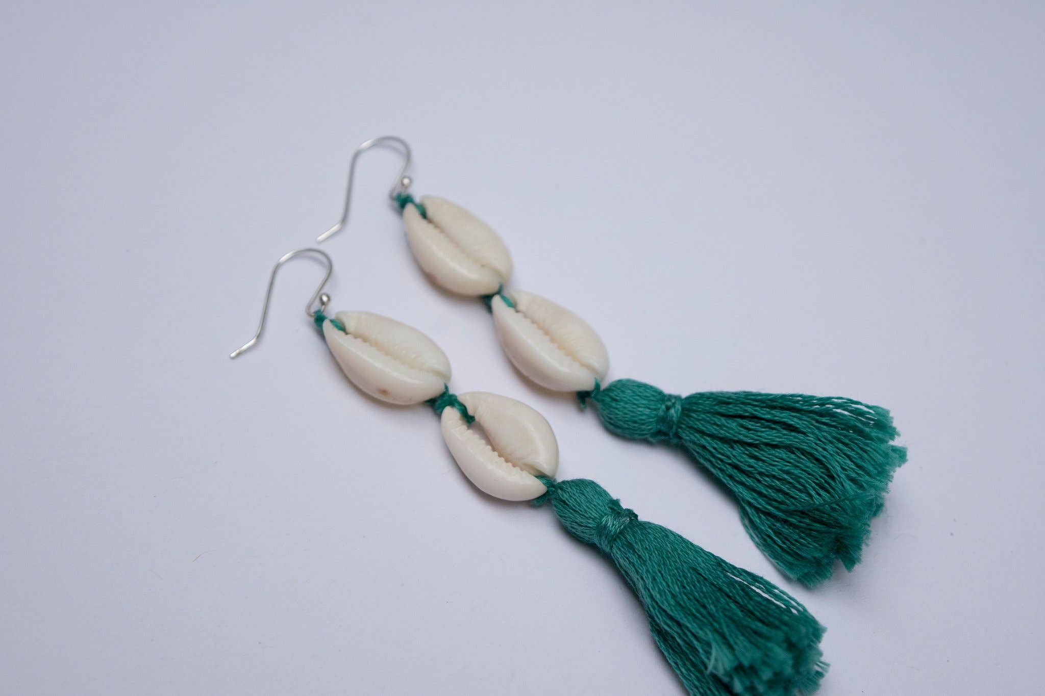 Indigo Moon Jewels - Wholesale Tassel Earrings - Calypso Double Cowrie Tassel Earrings1