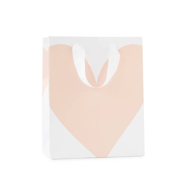 Pink Heart Gift Bag for wholesale by Sugar Paper