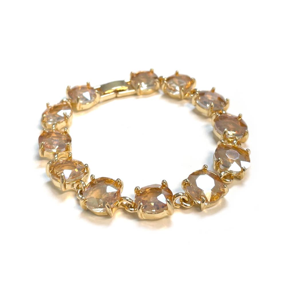 StarryNYC - Vente Bracelets maillon et chaîne - Bracelet rond en cristal taillé dans un coussin13