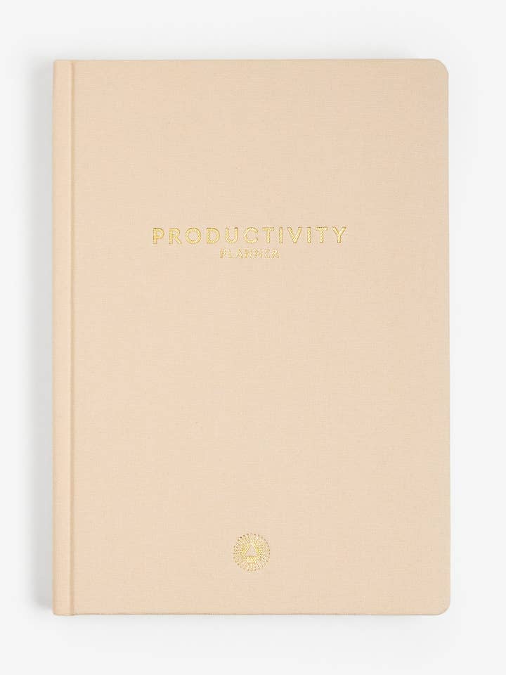 Productivity Planner Beige - Time Tracking, Goals, Self-Care for wholesale by Intelligent Change