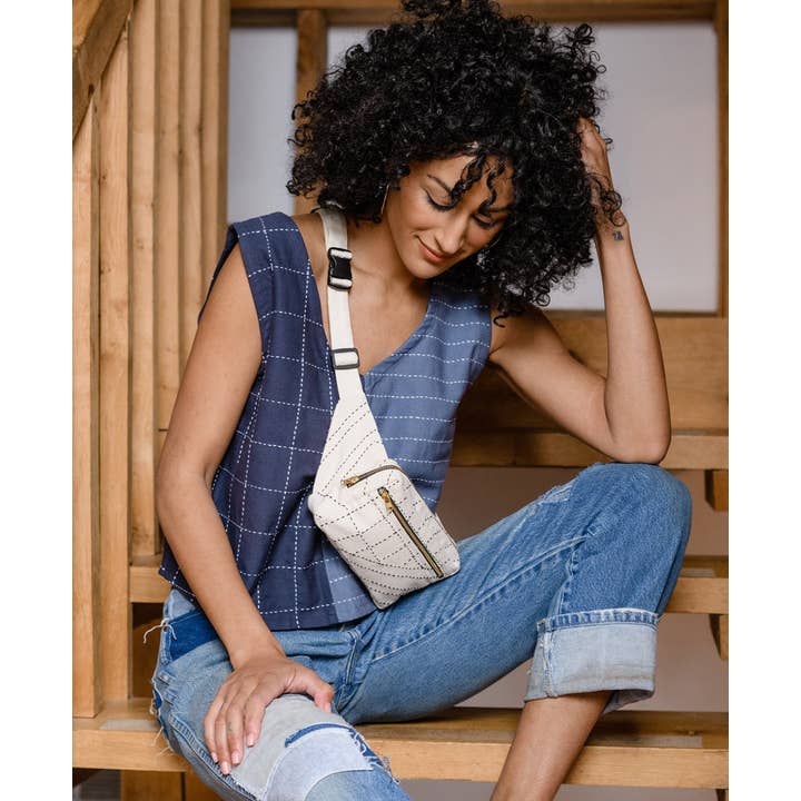 Anchal - Wholesale Belt Bag - Women's - Kantha Crossbody Belt Bag4