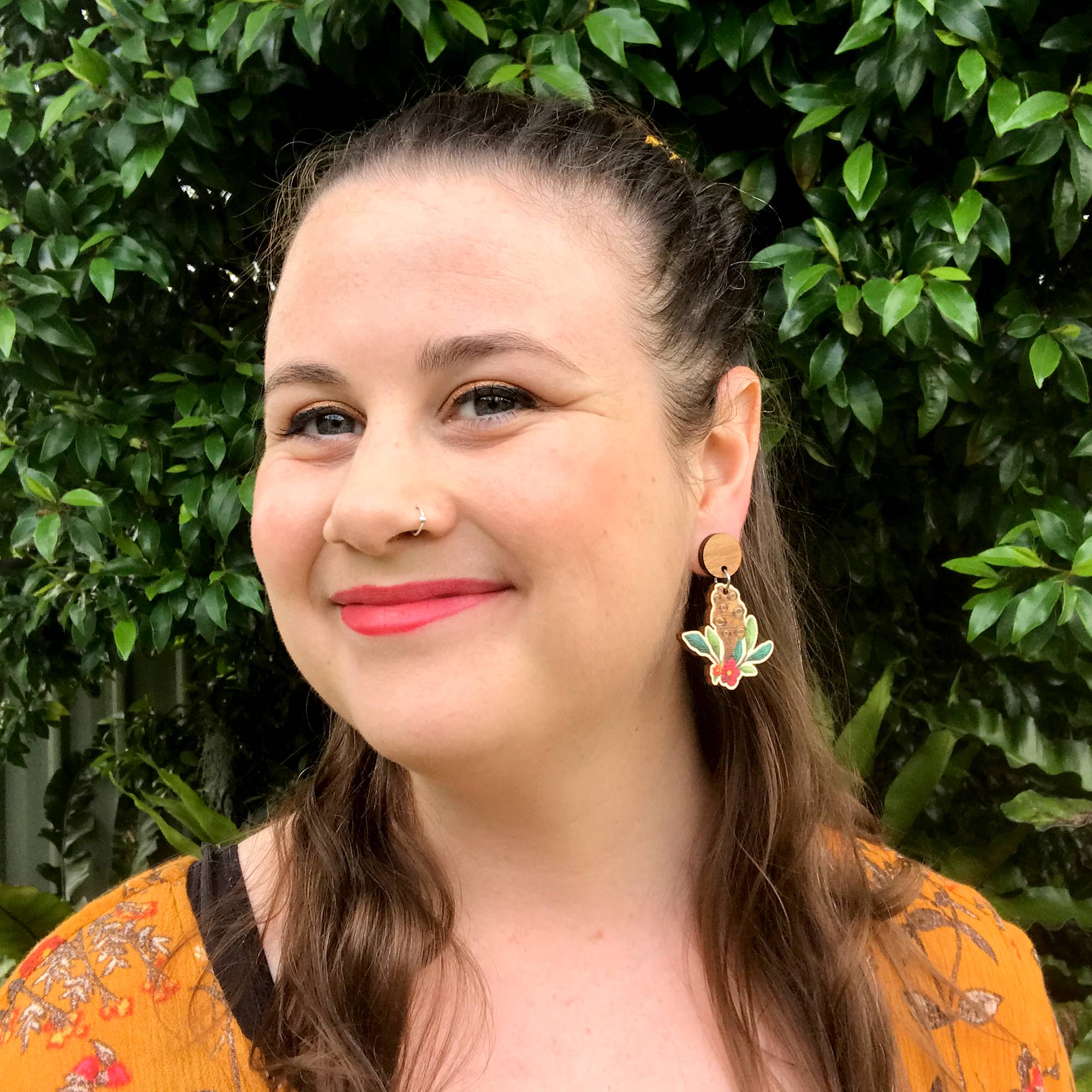 Stray Leaves - Wholesale Dangle earrings - Australian Banksia pods wooden statement earrings4